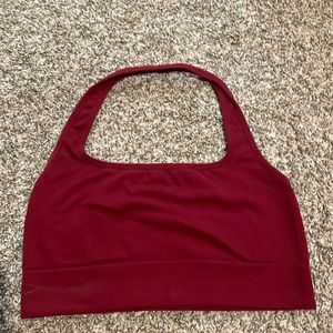 Fabletics maroon halter bra. Size Xl